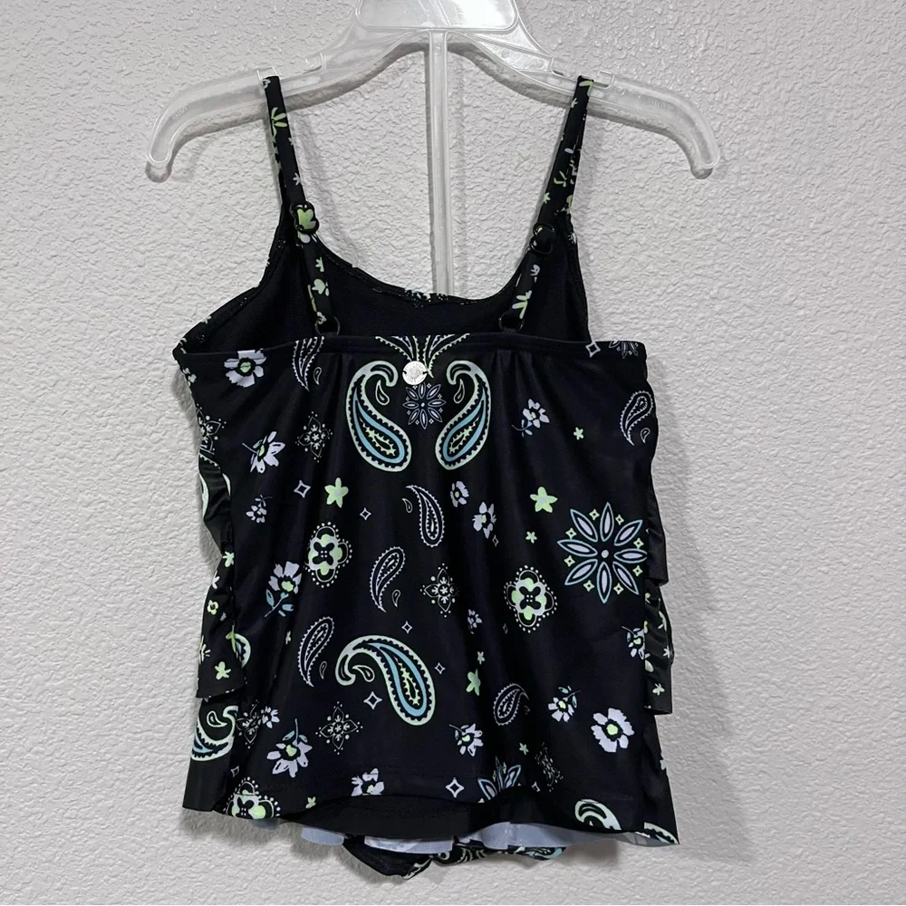 Justice black patterned